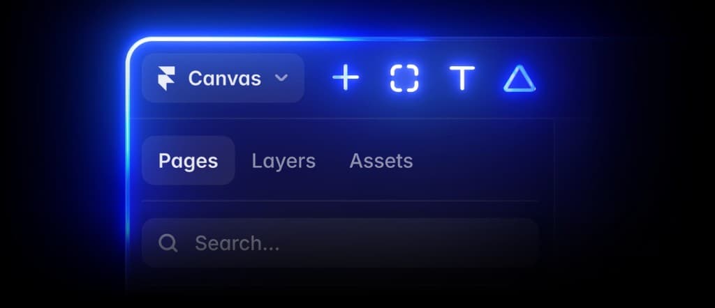 Framer canvas toolbar with agent-ready design controls